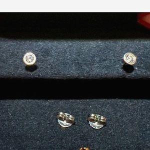 Tiffany and Co., platinum diamond by the yard earrings